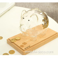 custom transparent cute pig piggy bank